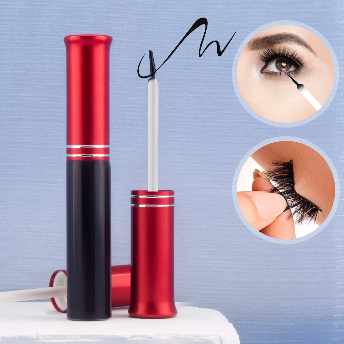 Colla monouso per ciglia finte, adesivo cosmetico non irritante, delicato e duraturo