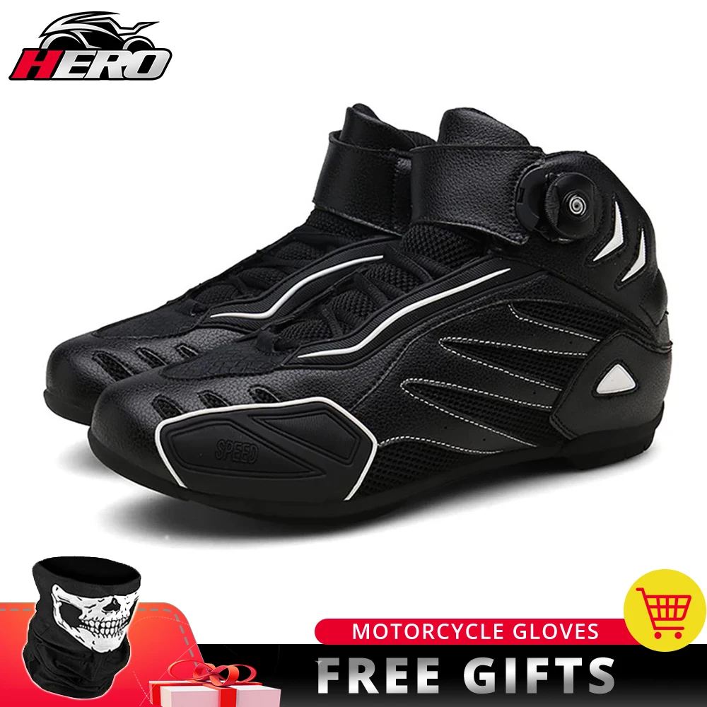 

Off-road Motorbike Travel Boots Mountaineering Non-slip Wear-resistant Sports Shoes Road Commuter Motorbike Riding Boots