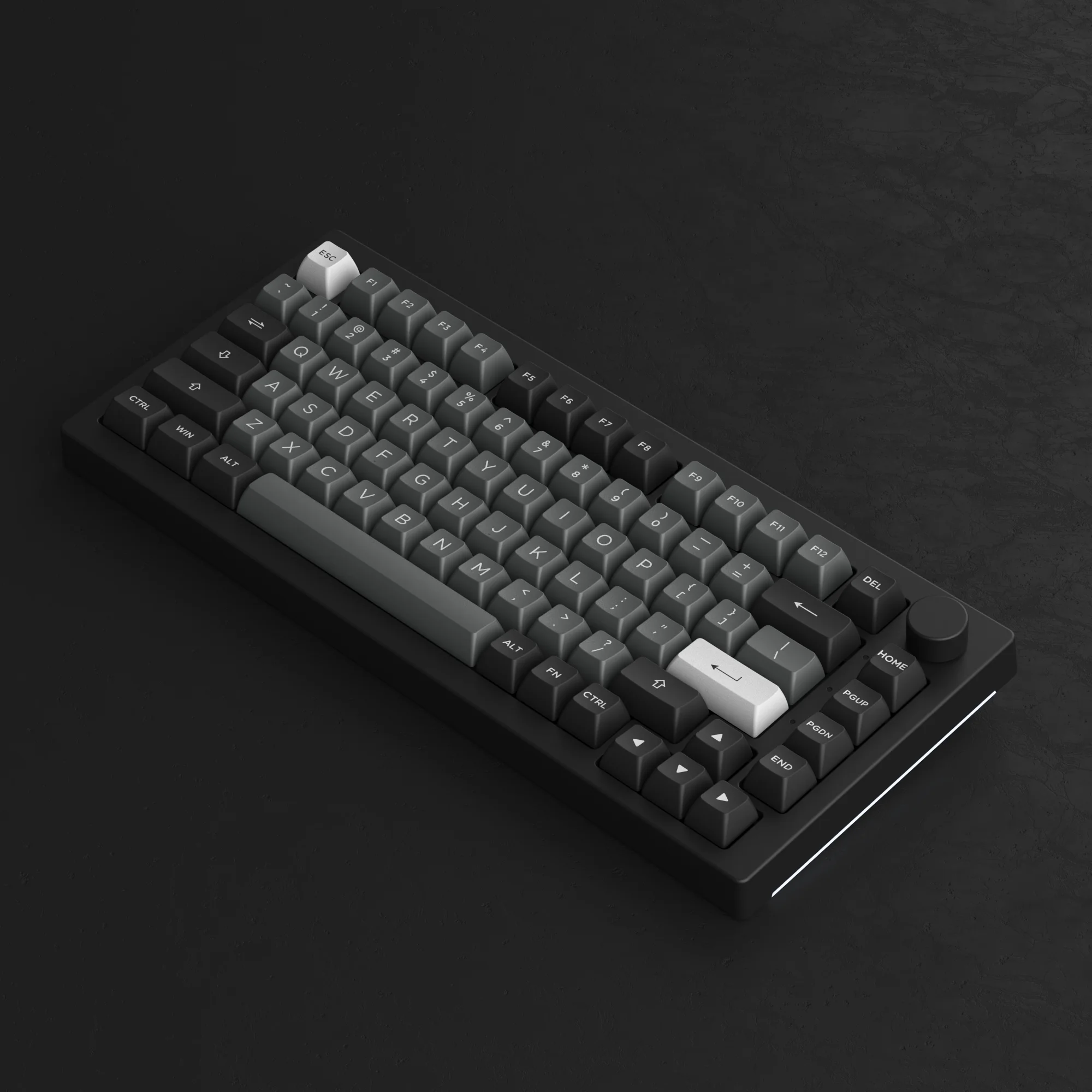 Imagem -03 - Akko 5075b Plus Preto e Prata 75 Hot Swap Multi-modes Rgb Teclado Mecânico para Jogos 2.4ghz sem Fio Usb Tipo-c Bluetooth 5.0