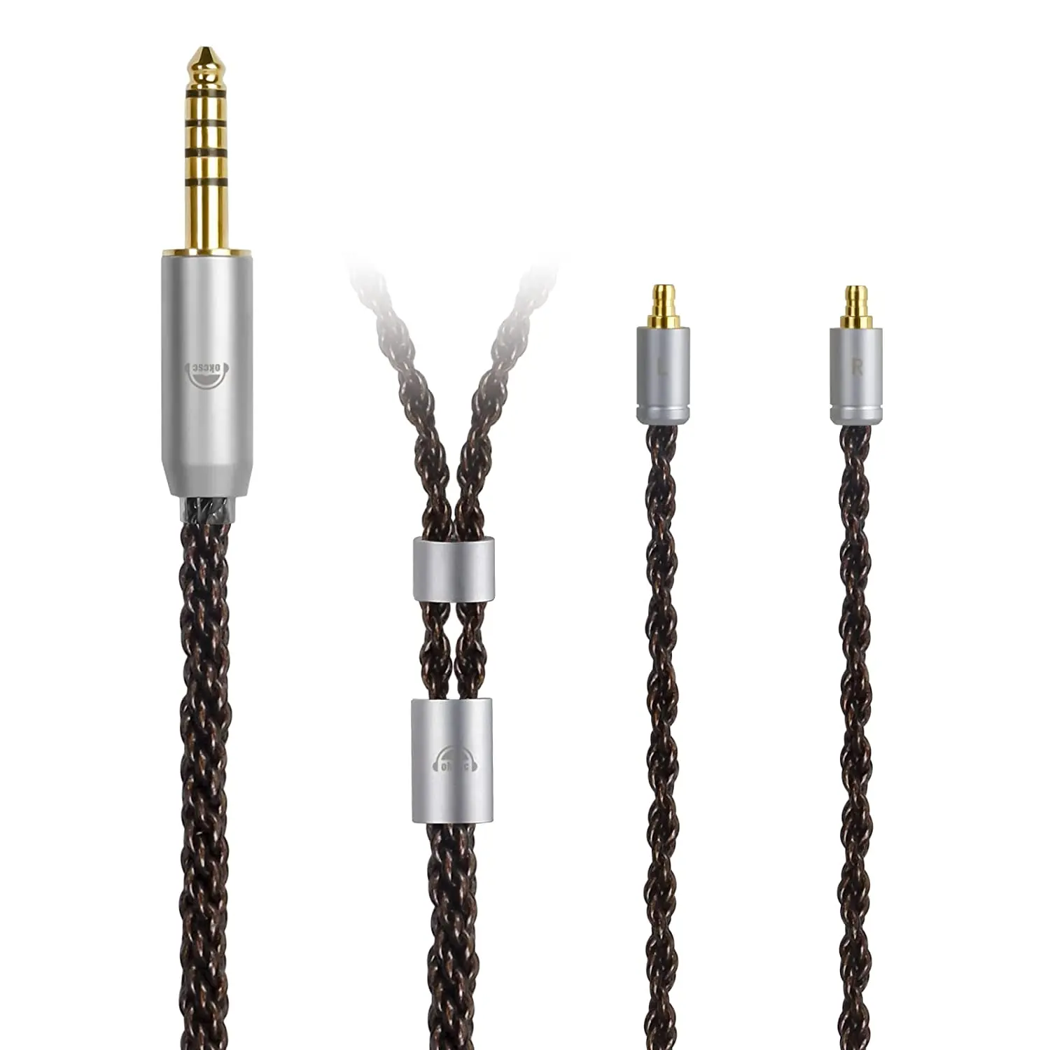 Sennheiser ie400 pro用の交換用ケーブル,コネクタ付き,ie100 ie400