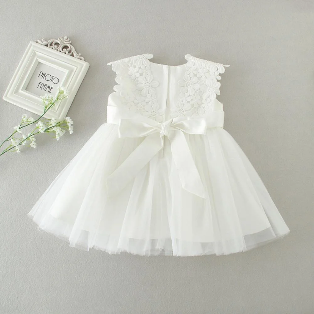 Newborn Girls  Summer Baby Girl Dress Party and Wedding Christmas Baptism 1st Christening Birthday Frocks Lace Gown