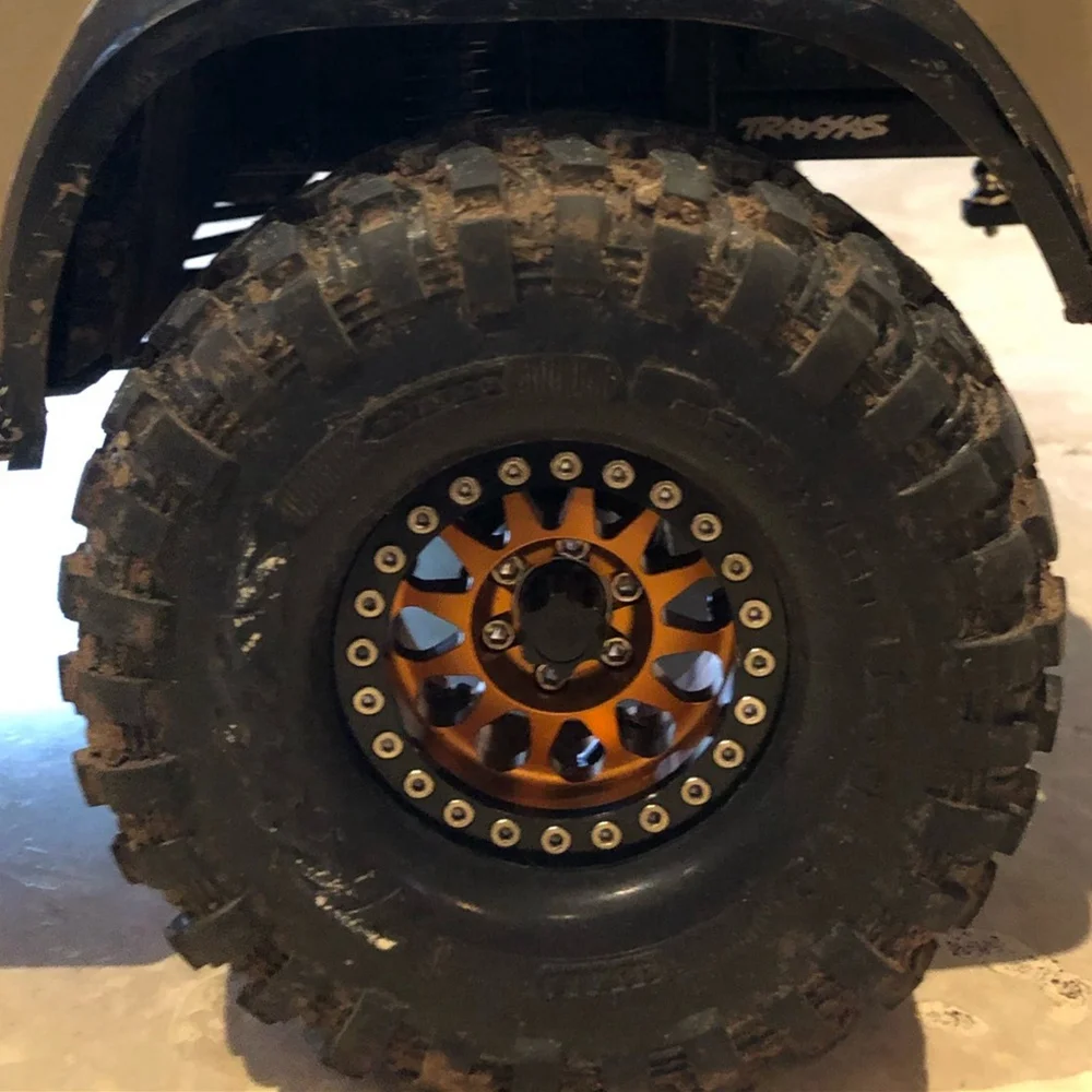 

Excellent-4PCS Aluminium RC Car Wheel Rim Center Cap M4 Nut For 1/10 RC Crawler Axial SCX10 90046 Traxxas TRX4 D90 Tamiya MST