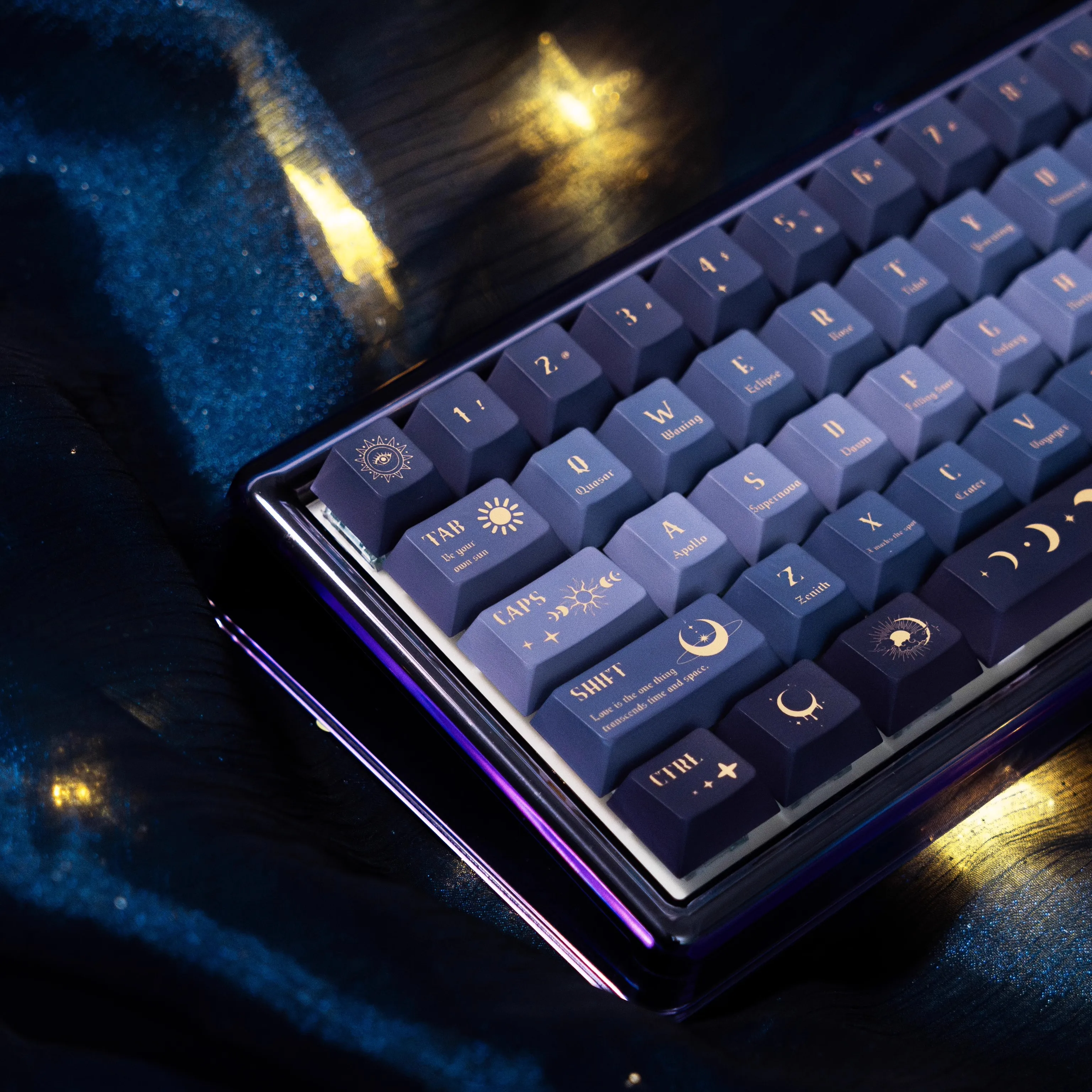 

MiFuny Sun and Moon Theme Keycaps 139 Keys PBT Dye Cherry Profile Keycap Custom Anime Keycaps for Mechanical Keyboard Game Gift
