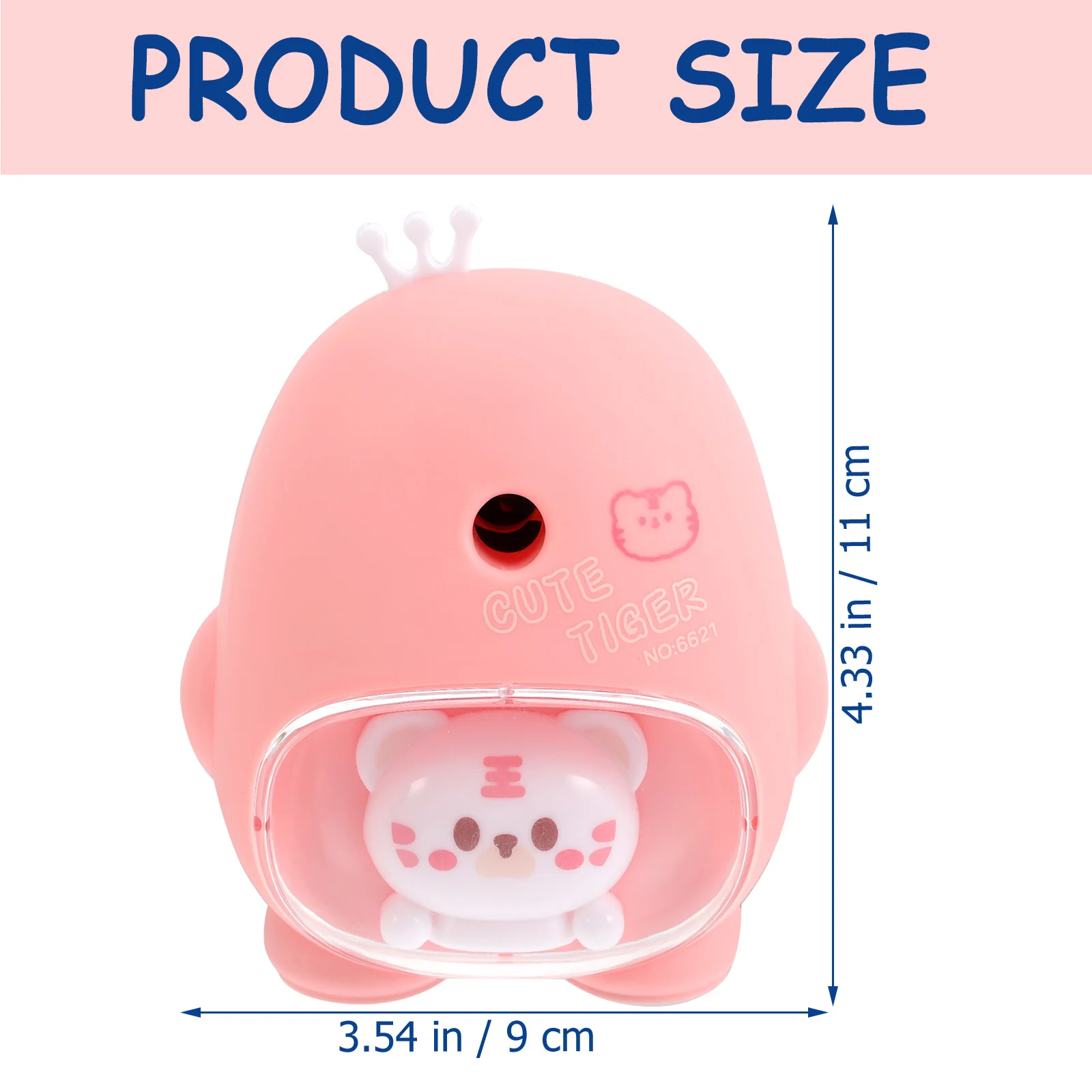 Cartoon Pencil Sharpener Manual Small Size Lightweight Large Chip Box Lovely Design Students Kids School Supplies