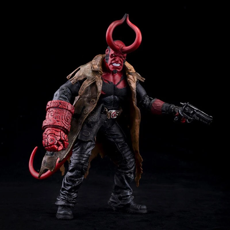 Anime 6 inch Movie HB Hellboy Series Includes Samaritan Handgun PVC Action Figure Figurines