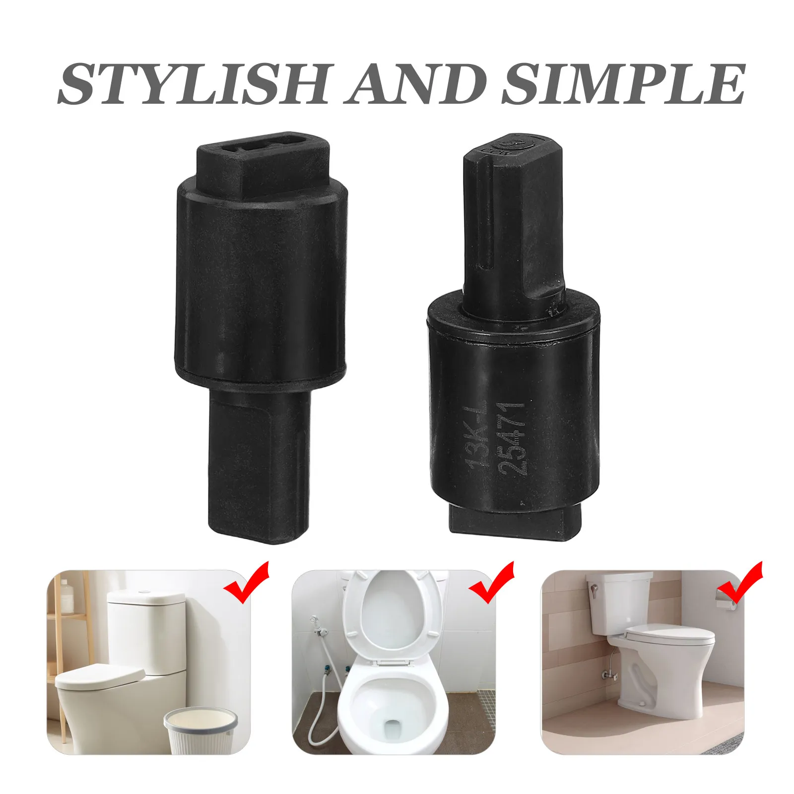 2Pcs Toilet Seat Cushion Buffer Set Soft Close Damper Hinge Quiet Lid Close Mechanism Noise Reducing Universal Smart Toilet Seat