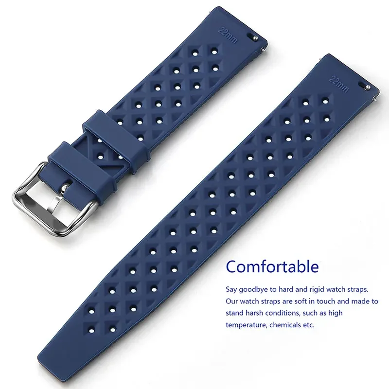 Tropical Rubber Strap For Apple Watch Band 44mm 45mm 49mm 42mm 38 40 41mm Smartwatch Sport Bracelet iWatch 8 7 6 5 4 3 SE Ultra