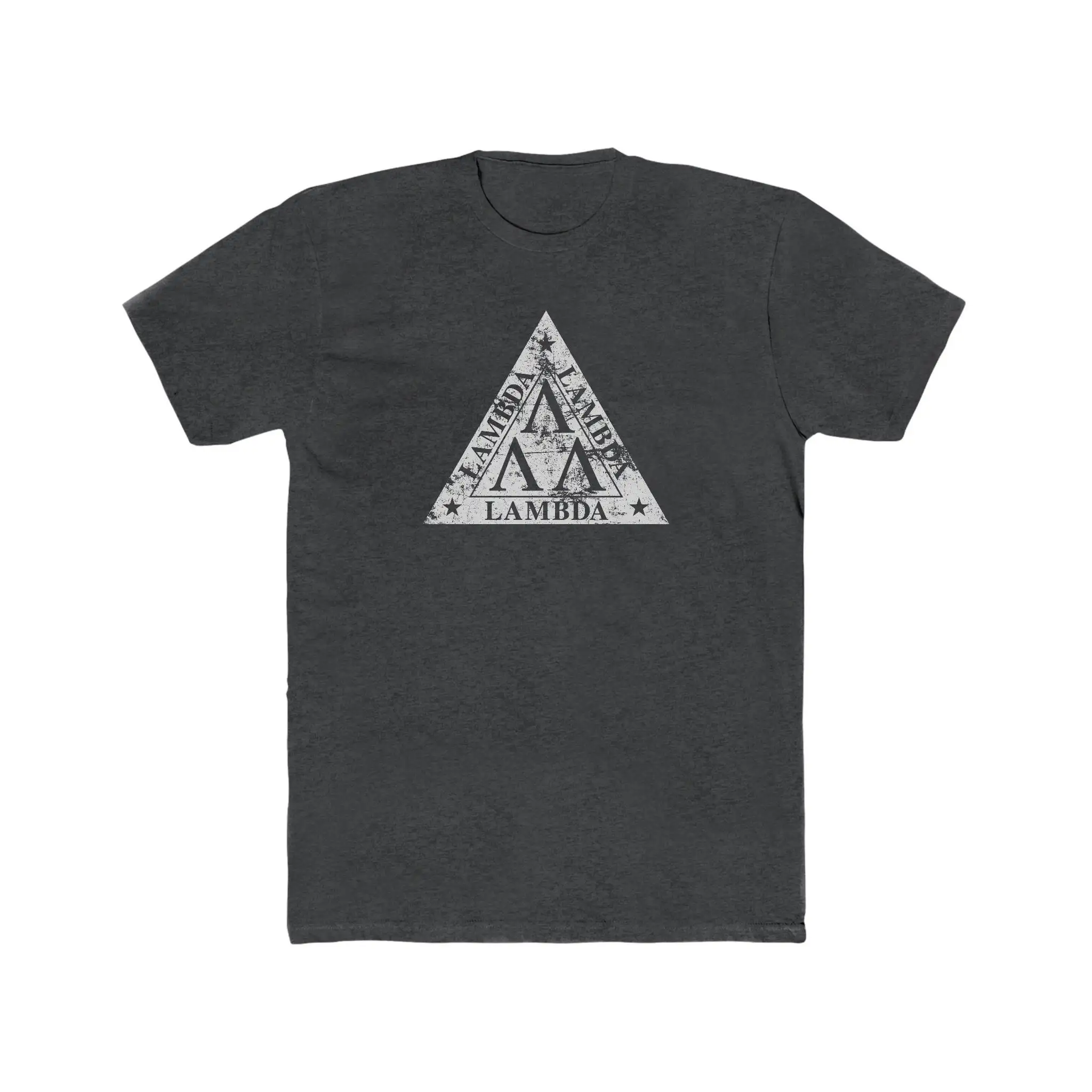 Lambda Vintage Look T Shirt Heathered 50 Blend