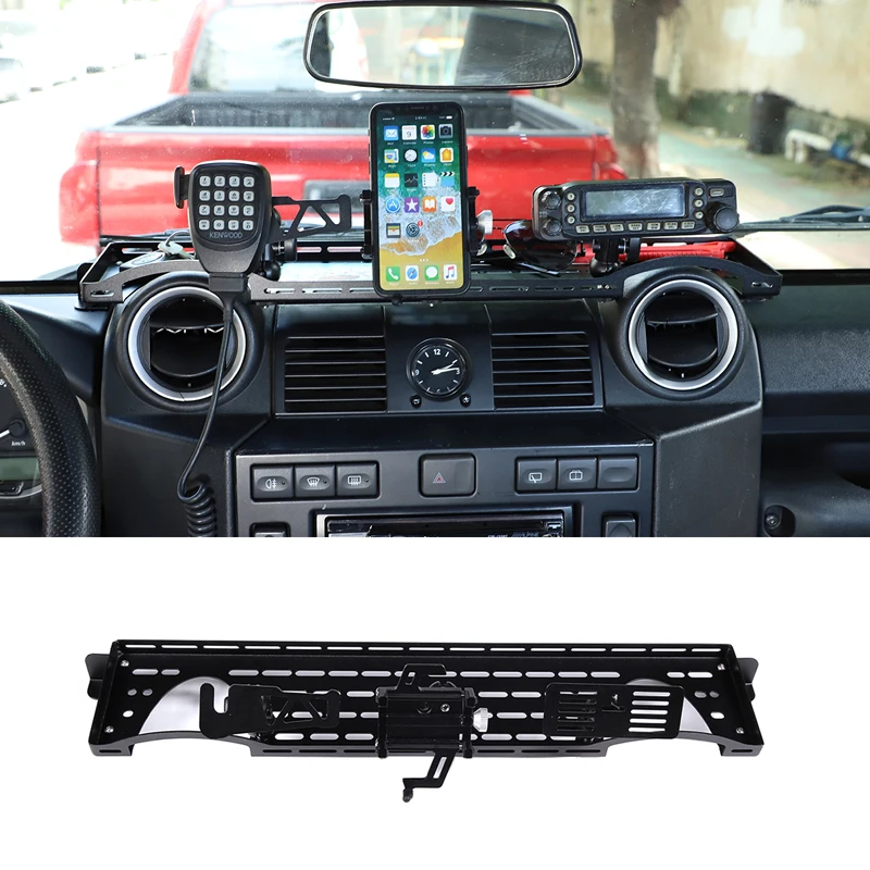 

Car Dashboard Storage Box Phone Walkie Talkie Holder Organizer Tray For Land Rover Defender 2004-2019 Stowing Tidying Accessory