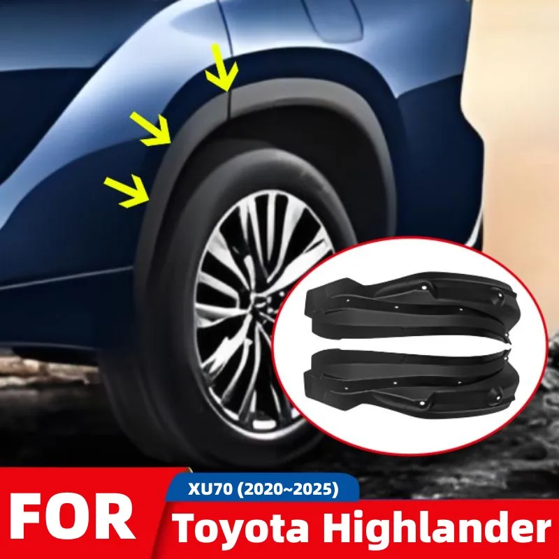 Für Toyota Highlander XU 70 2020 2021 2022 2023 2024 2025 Auto Schmutzfänger Original Hinterradfutter Kotflügel Spritzschutz Kotflügel