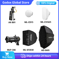 Godox ML60II Bi Accessories AK-B01 AK-B02 Battery Adapter ML-CD15 Diffusion Dome ML-SF3030 AD-S60S Softbox MLP36K Spotlight Lens