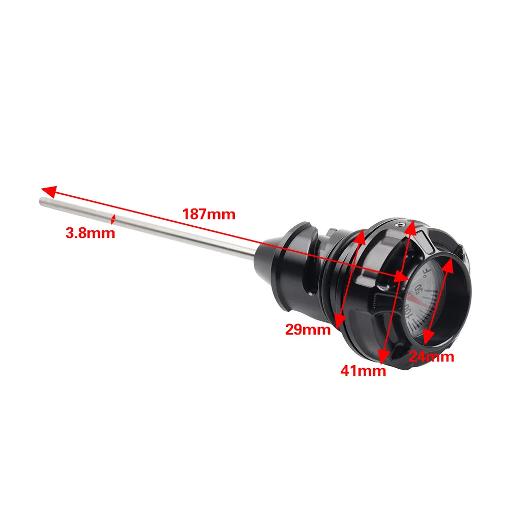 Oil Temperature Dipstick Displays 50°F to 350°F For Harley Breakout 114 FXBR Low Rider FXLRST 2018 2019 2020 2021-2026