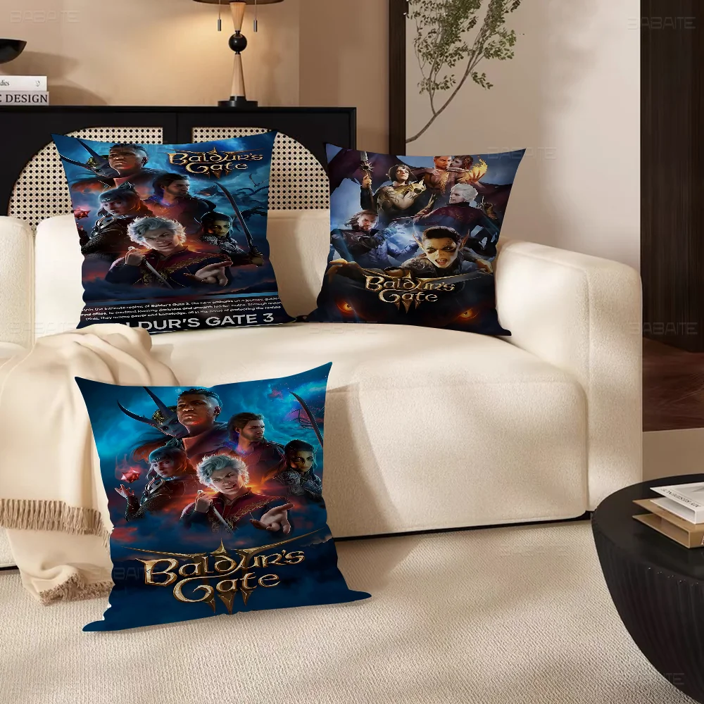 B-Baldur S Gate 3 Game  Cushion Cover 30x50 Polyester Sofa Cushions Decorative Throw Pillows Home Decoration Pillowcover