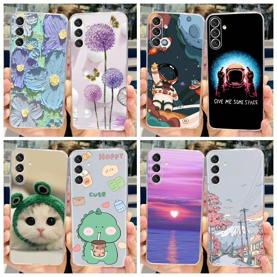 For Samsung Galaxy A14 5G Case M14 Colorful Painted Cover Soft Slim Phone Case For Samsung A14 A 14 Galaxy M14 Back Cover Bumper