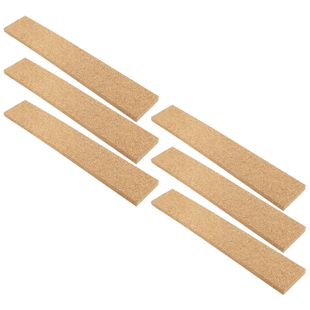 

Alipis 6pcs Self Adhesive Cork Strips Bulletin Board Photo Display Pin Board Tiles Natural Felt Wall Organizer Office Decor