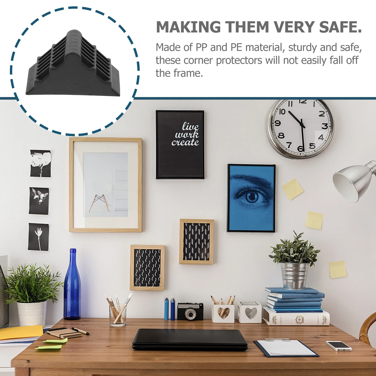 100 قطعة حماة الزوايا PP Pe قوي آمن لإطارات الصور حواف الشحن حماية الأثاث حراس السلامة الاصطدام #1