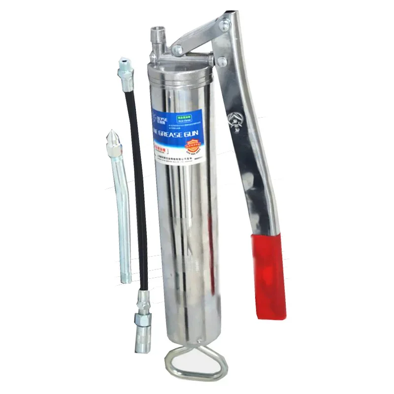 400CC Grease Gun Manual Grease Gun Oil Injection Tool Strength Alloy Steel Vehicle Maintenance and Repair Tools