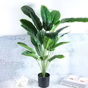 Artificial plants for decoration, artificial leaves, large fake banana leaves, garden, house, living room, outdoor decoration 10 Main Sales Plant Big - №7