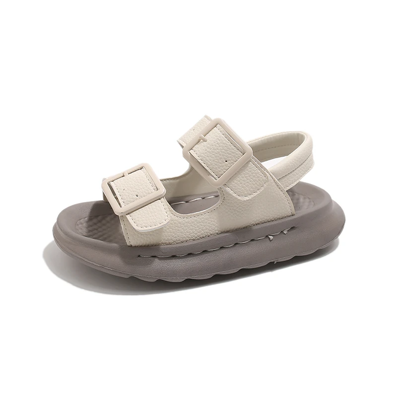 

2026 Children Casual Beach Shoes for Girls Boys Summer New Fashion Korean Style Soft Sole Anti-slippery Versatile Roman Sandals