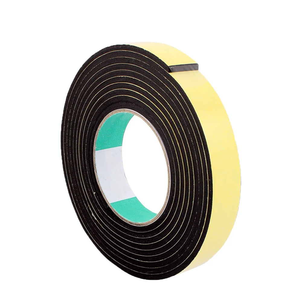 Rubber Self Adhesive Sponge Seal Strip EVA Black Foam Anti-collision Seal Strip Single Sided Strong adhesion Sealing Foam Tape