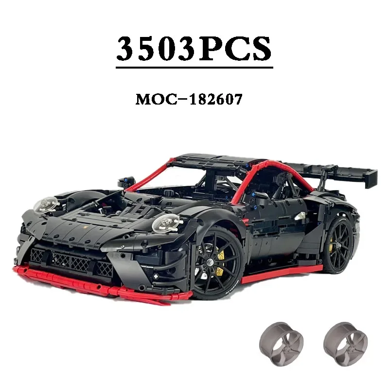 2024 New MOC-182607 Racing GT3 R Car Building Blocks 42143 Improved Model 3503PCS Assembly Building Blocks Toys Birthday Gifts