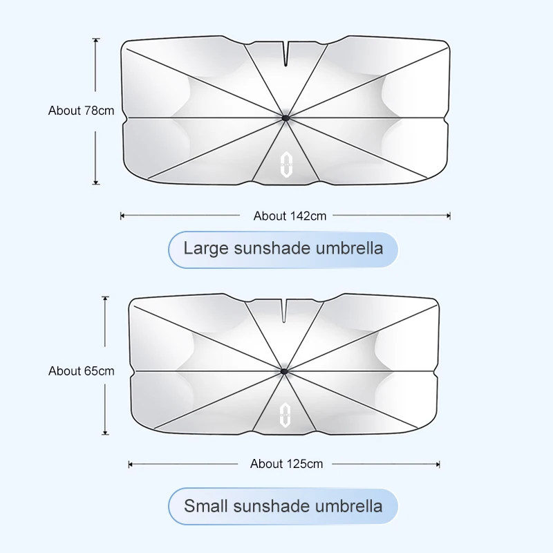 

For SERES AITO M5 M7 M9 SERES 5/7/9 2025 Car Umbrella Windshield Sunshade Foldable Sun Shade Front Window Cover UV Ray Block
