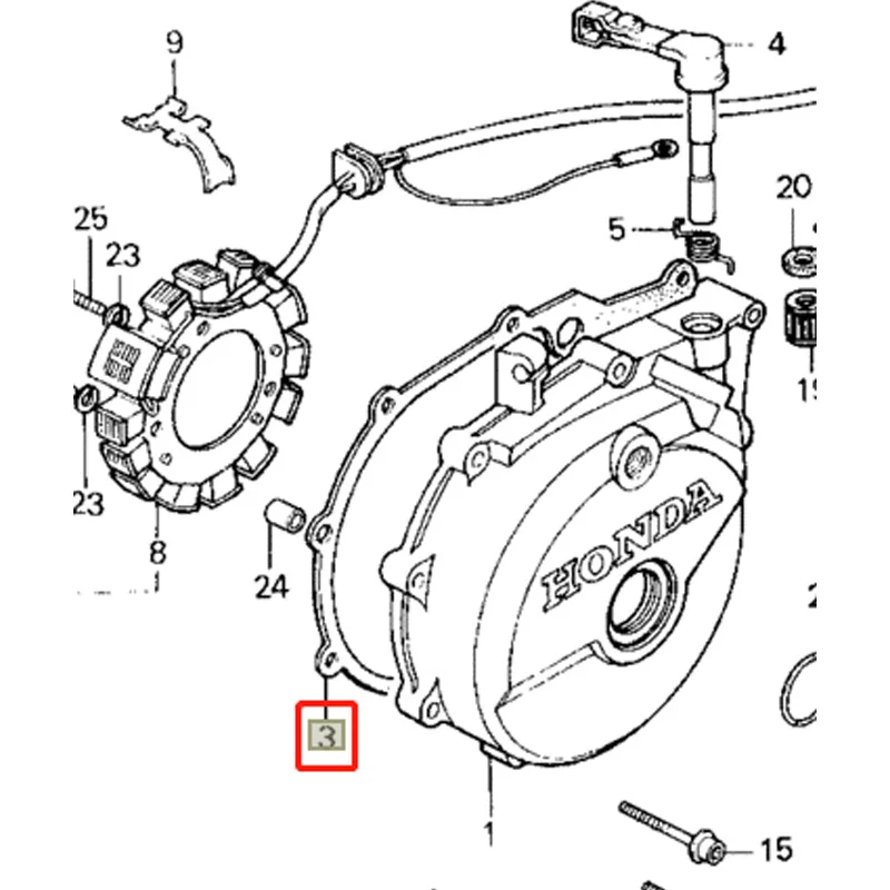 Motorcycle Engine Left Cranks Rods Crankcases Cover Gasket For Honda XL600R 1983-1987 XR600R 1987-2020 XL XR 600 11395-MN1-700