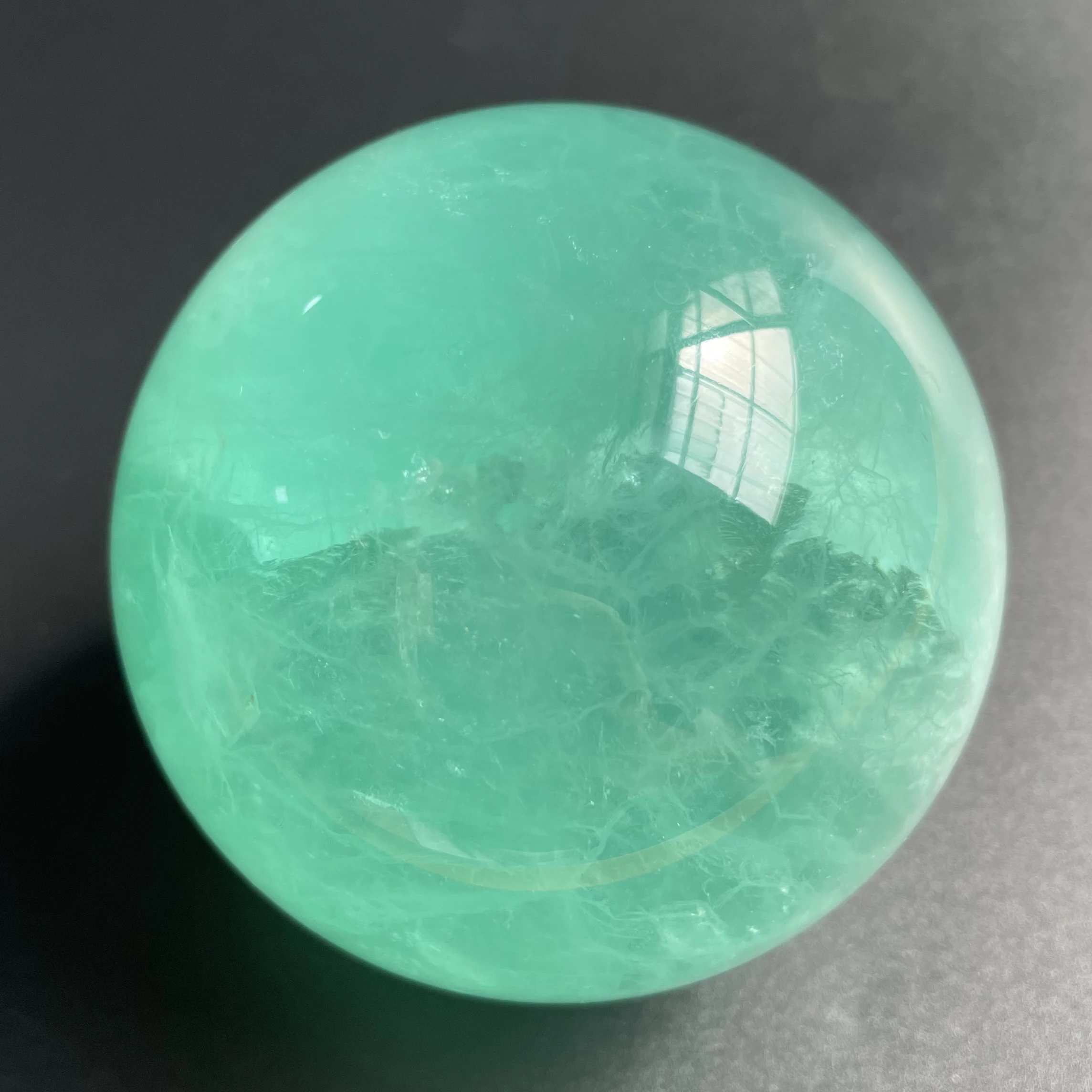 Natural Stone Fluorite Crystal Ball Colorful Rock Polished Quartz Sphere Decoration Gift Reiki Healing