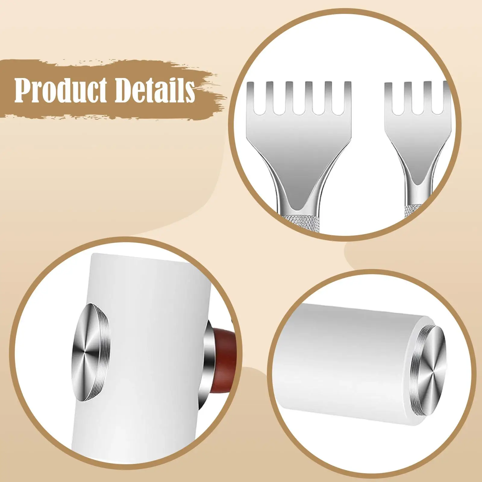 6X Pu Leather Carvi…