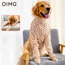 OIMG Big Dog Apron Waterproof Pocket Golden Retriever Apron Outgoing Dirty Prevention Medium Large Dog Pet Dining Cover Clothes