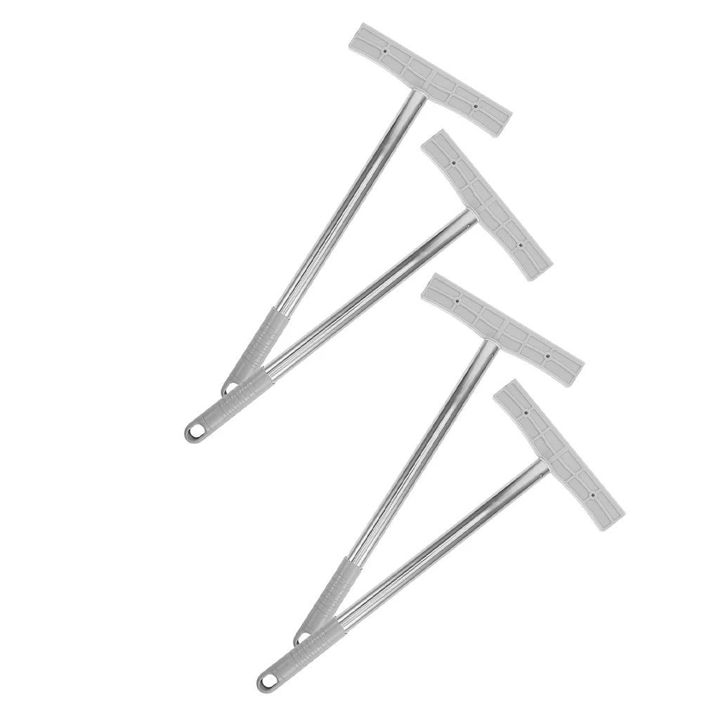 4Pcs Strong Stainless Steel Sign Holding Rod Multi-Scene Handheld Signpost Holder for Outdoor Promotions Welcome Events