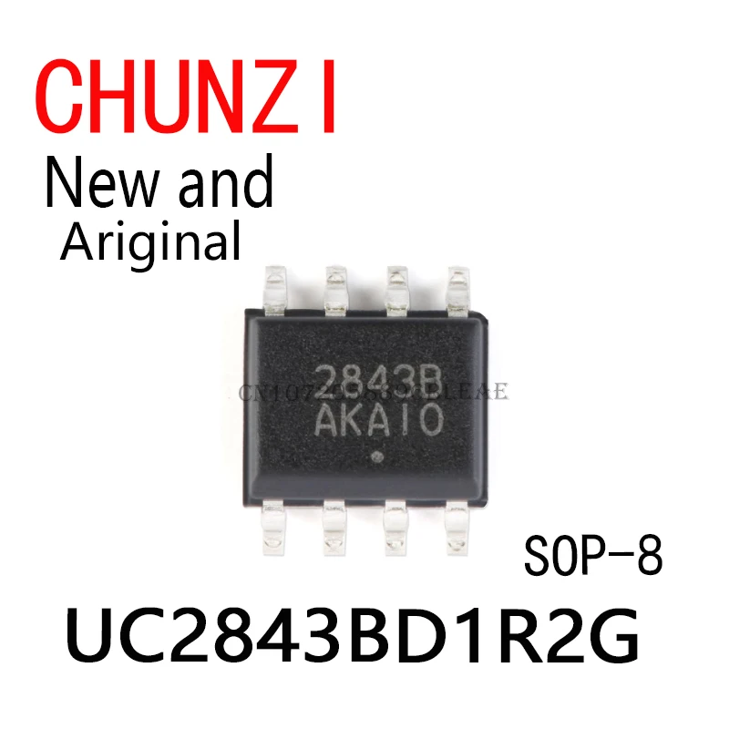 10PCS New and Original SOP-8 UC2843BD1R2G UC2843B UC2843 2843B