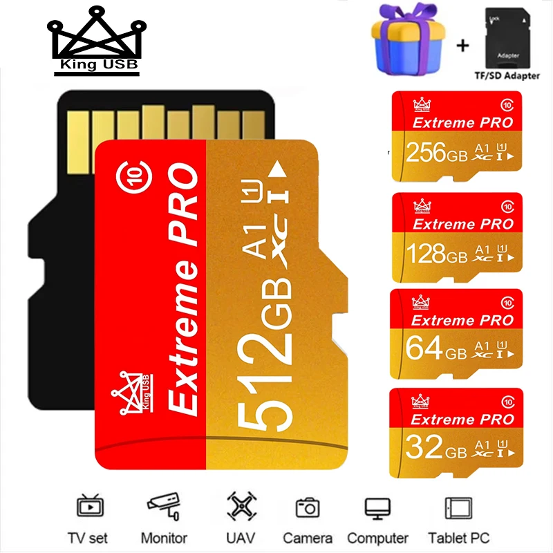 Tarjeta de Memoria Extreme de 512GB, 256GB, Micro TF SD, Tarjeta SD de 128GB, Tarjeta de Memoria de 64GB, Cartao De Memoria para Nintendo Switch, PS5