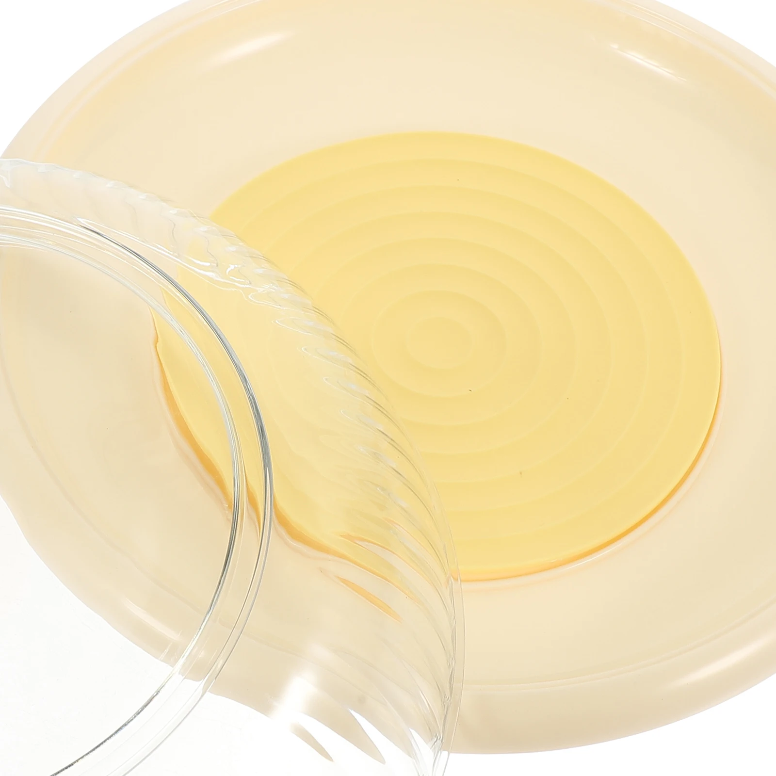 

1pc Transparent Insulating Food Protective For Home Restaurant Bakery Use Clear Dish Cover Heat Preservation Food