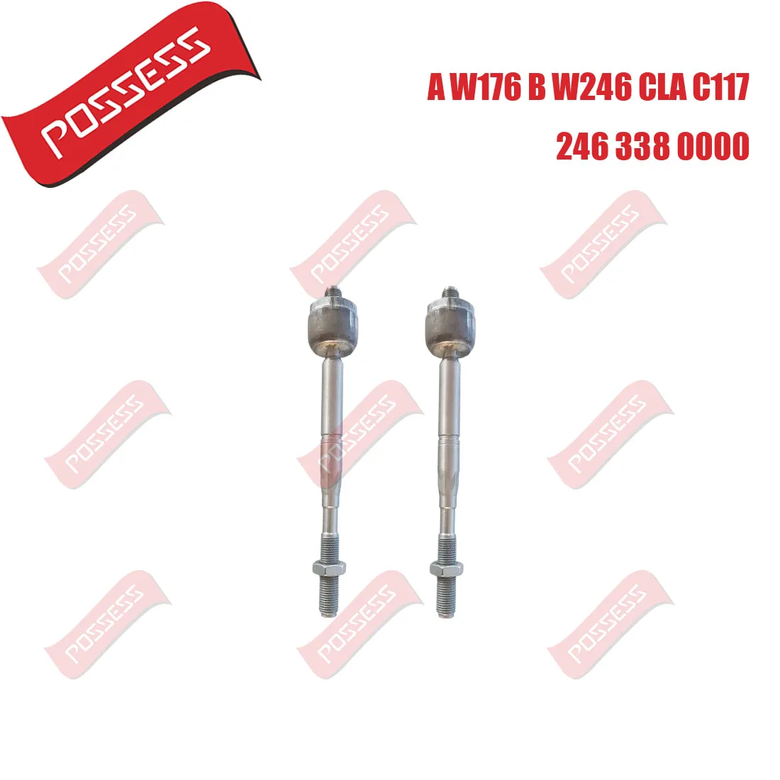 

A Pair of Front Axle Inner Steering Tie Rod Ends Ball Joint For Mercedes Benz A-Class B-Class CLA W176 W246 W242 C117 2012-2019