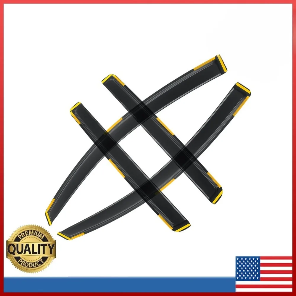 

Для Chevrolet Colorado и GMC Canyon 2023-2025 годов: дымчатые ветровики (дефлекторы окон) для установки в рамку двери