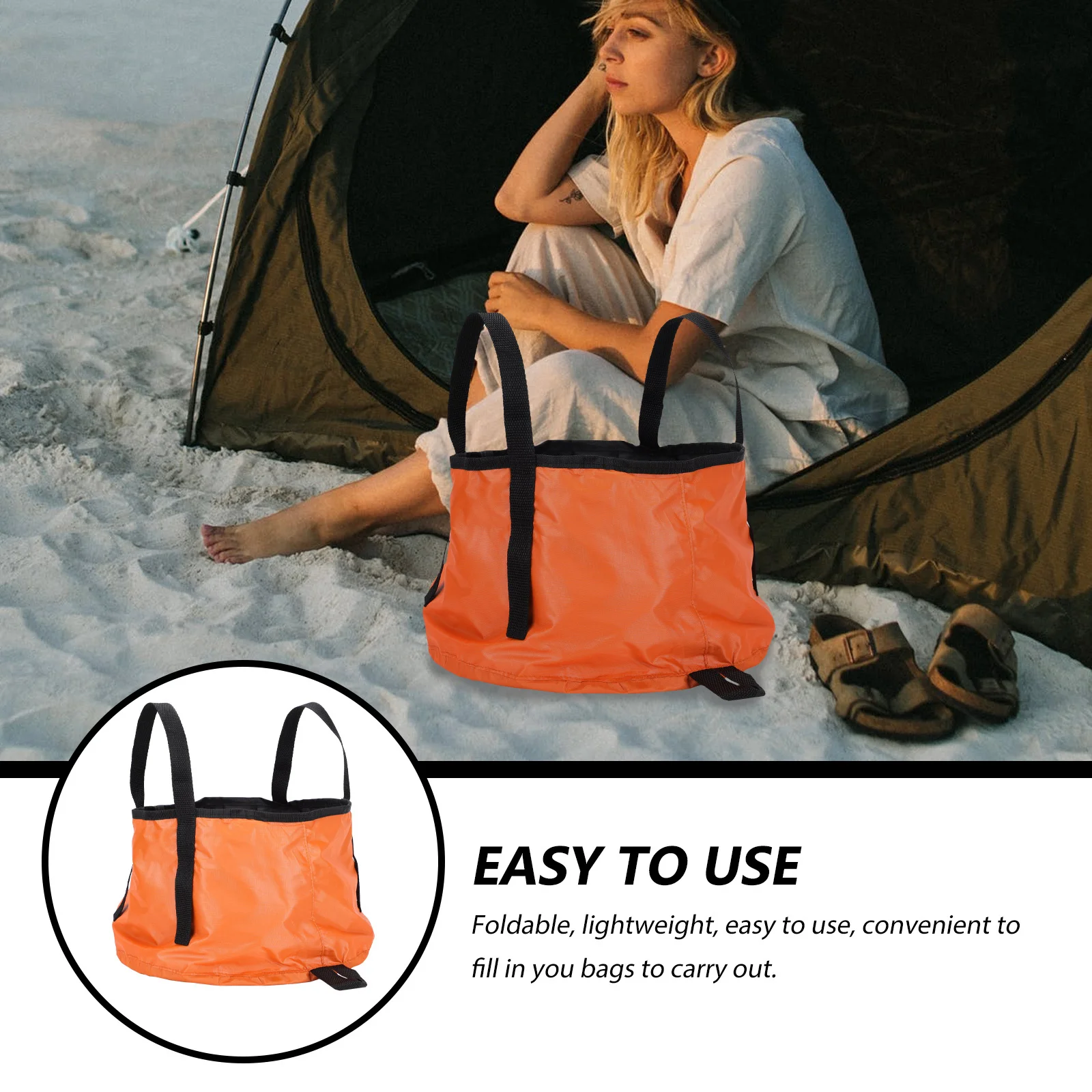 

2 Sets Multifunction Portable Basin Travel Tub Slim Collapsible Bucket Folding Basins