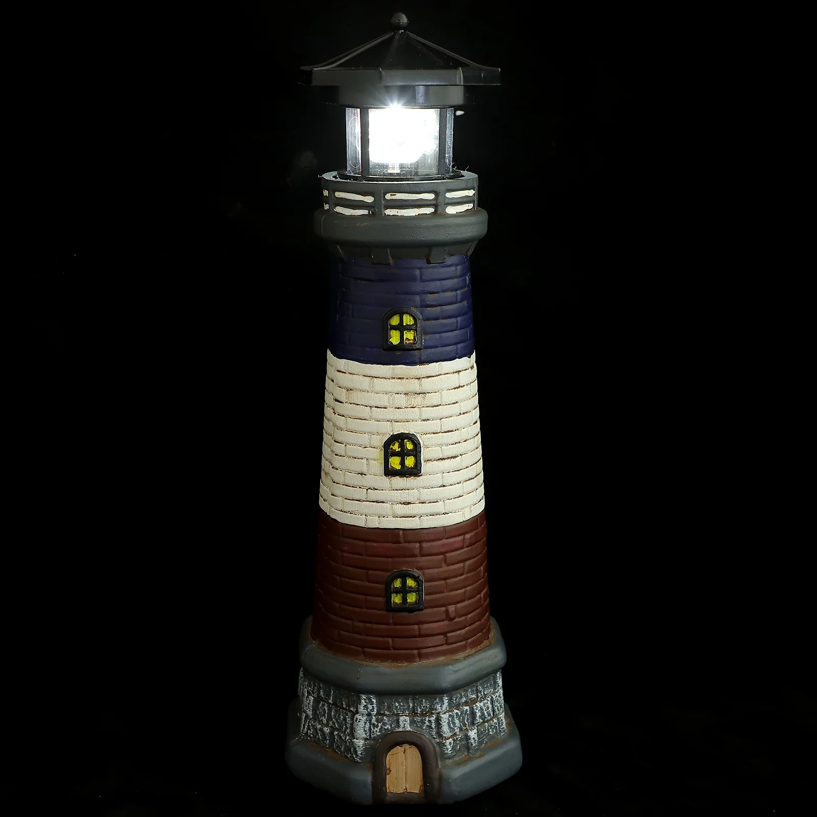 

Solar Powered Lighthouse 15 Tall Solar Lighthouse Rotating Beacon Outdoor Solar Led Rotating Lighthouse Light Lighthouse