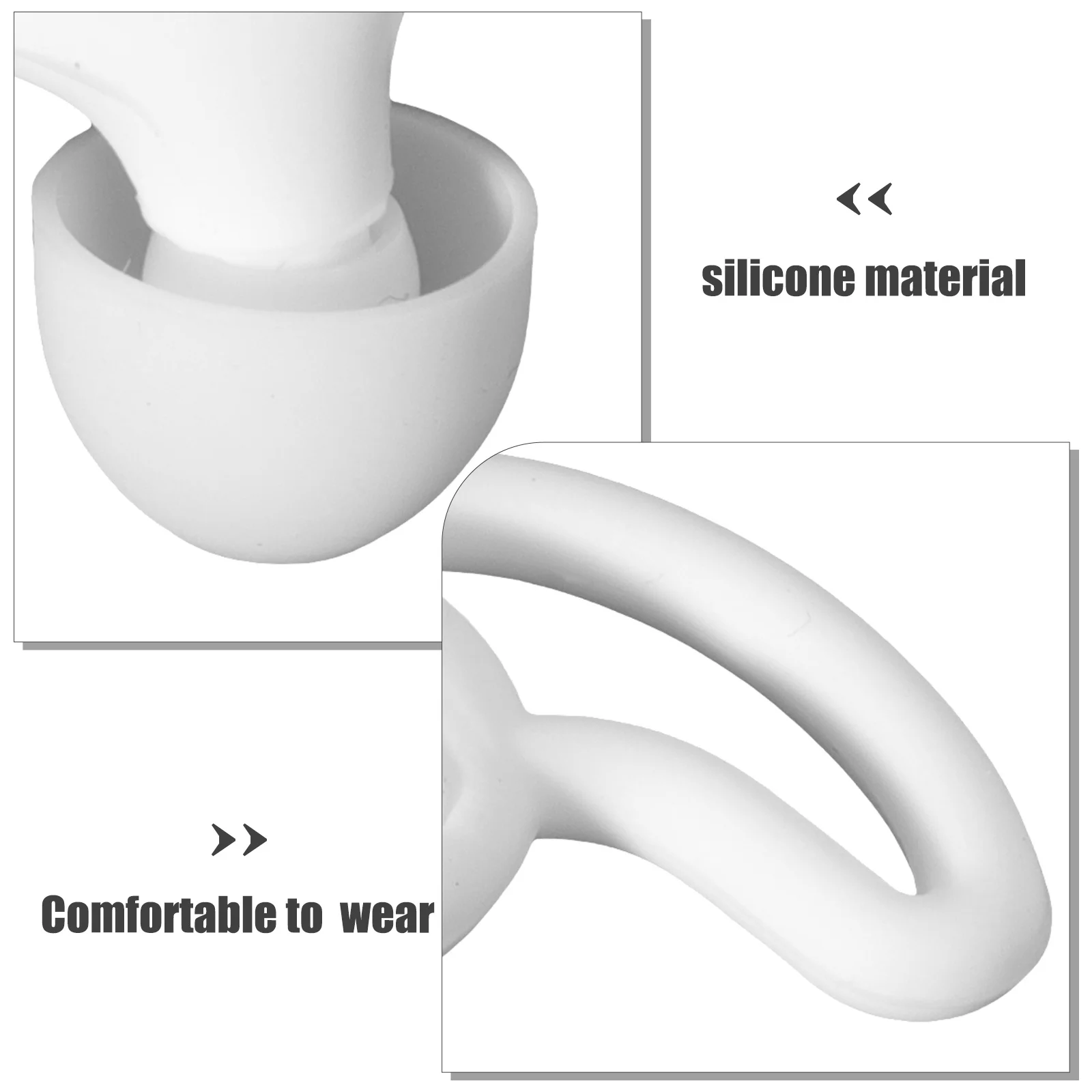 

1Set Waterproof Earplugs Silicone Swimming Ear Plugs for Adults Reusable Anti-Noise Bath Dive Sports Protection Portable Flex