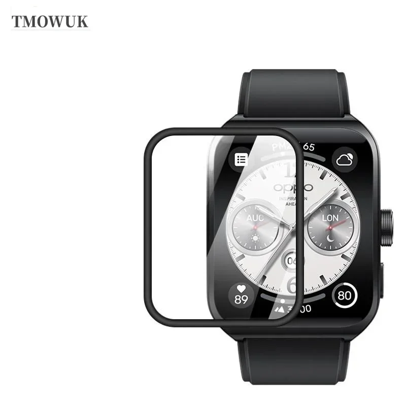 For OPPO Watch 2 3 4 Pro SE Free Band 2 42mm 46mm Static-Free PMMA Film, 3D Curved Edge.