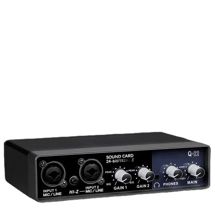 

Профессиональная USB-звуковая карта для компьютерной записи, живого дублирования, пения, цифрового микширования, внешнего подключения гитары, аудио- и видеозаписи.