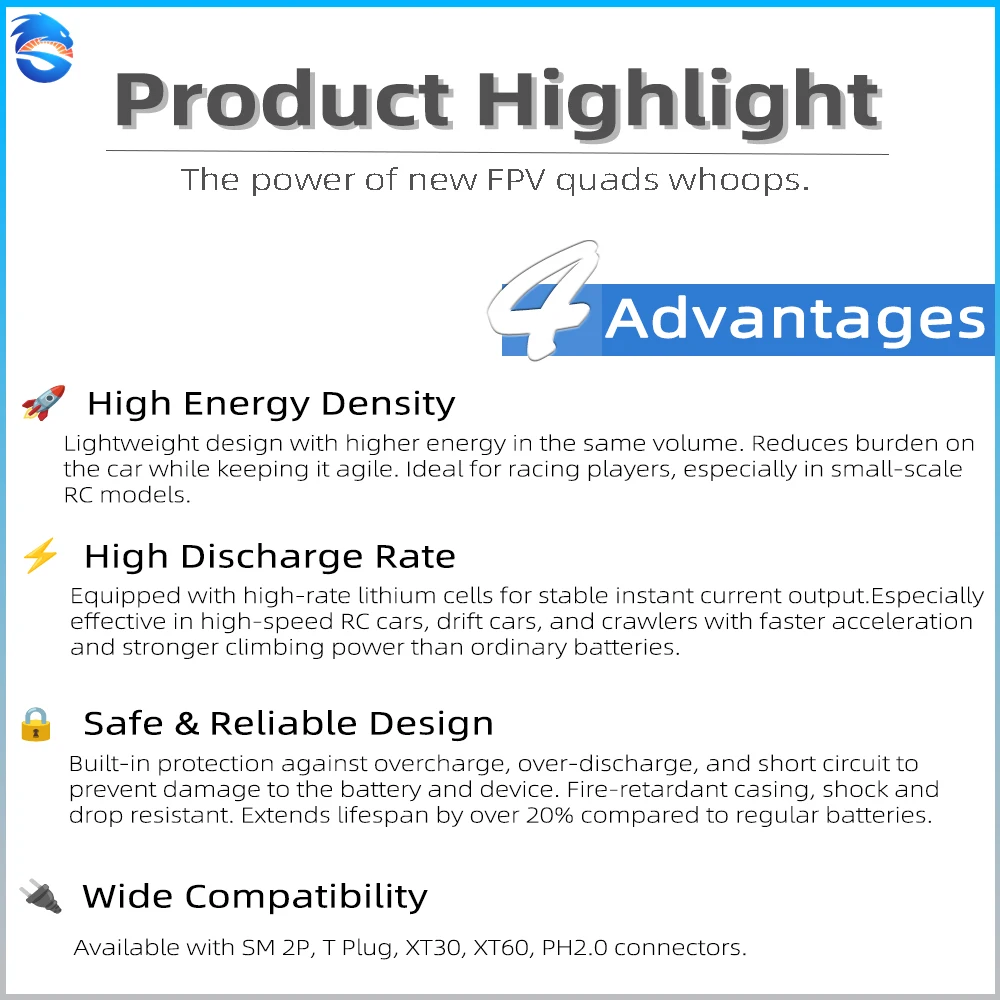 Gaoneng GNB 14.8v/22.2V 1100mAh 1300mAh 4/6S LiHV Lipo Battery 120C XT60 for FPV Racing Drone Mini RC Car Airplane Helicopter