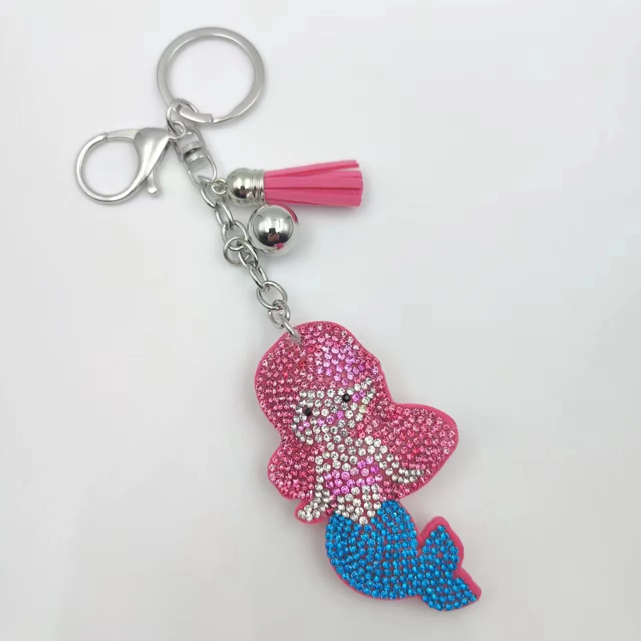 Disney cartoon sirena diamanti portachiavi carino borsa anime e ornamenti pendenti regali di compleanno per donne Europa e America