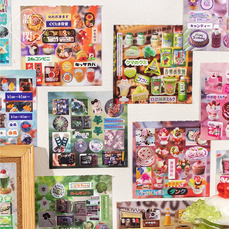 20 Lembar/Pak Buku Stiker Kert - Japanese Lifestyle Books ulasan dan harga