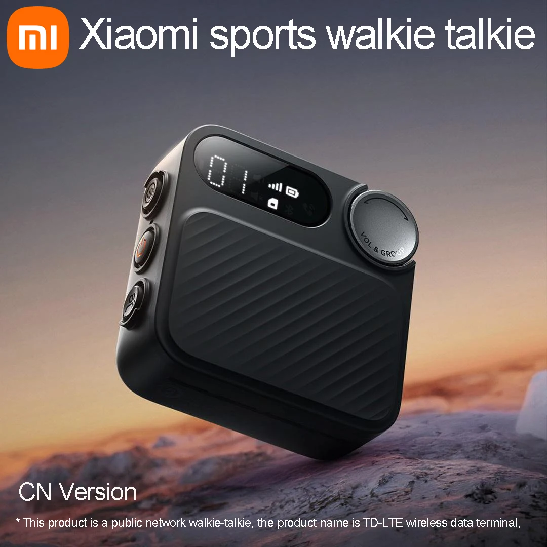 Xiaomi Sports Walkie Talkie 5000KM Intercom Distance Independent Noise Reduction Chip 1030mAh -30℃ Ultra-low Temperature Battery