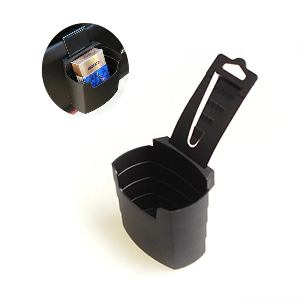

Storage Bucket Black Universal Fit Holds Phone Drinks Food French Fries Organizer Box Car Sundries Holder Car Storage Box