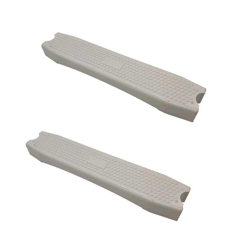 2PCS Swimming Floor Step Tread Fittings Entrance Stairs Ground Escalator Treads Swimming Pool Fittings White