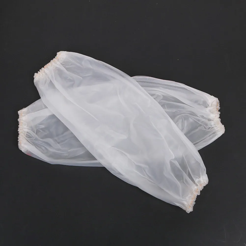 

3Pairs Transparent PVC Arm Sleeves Oil Resistant Cooking Sleeves Kitchen Cleaning Tool Elastic Double End Fit for Men Women