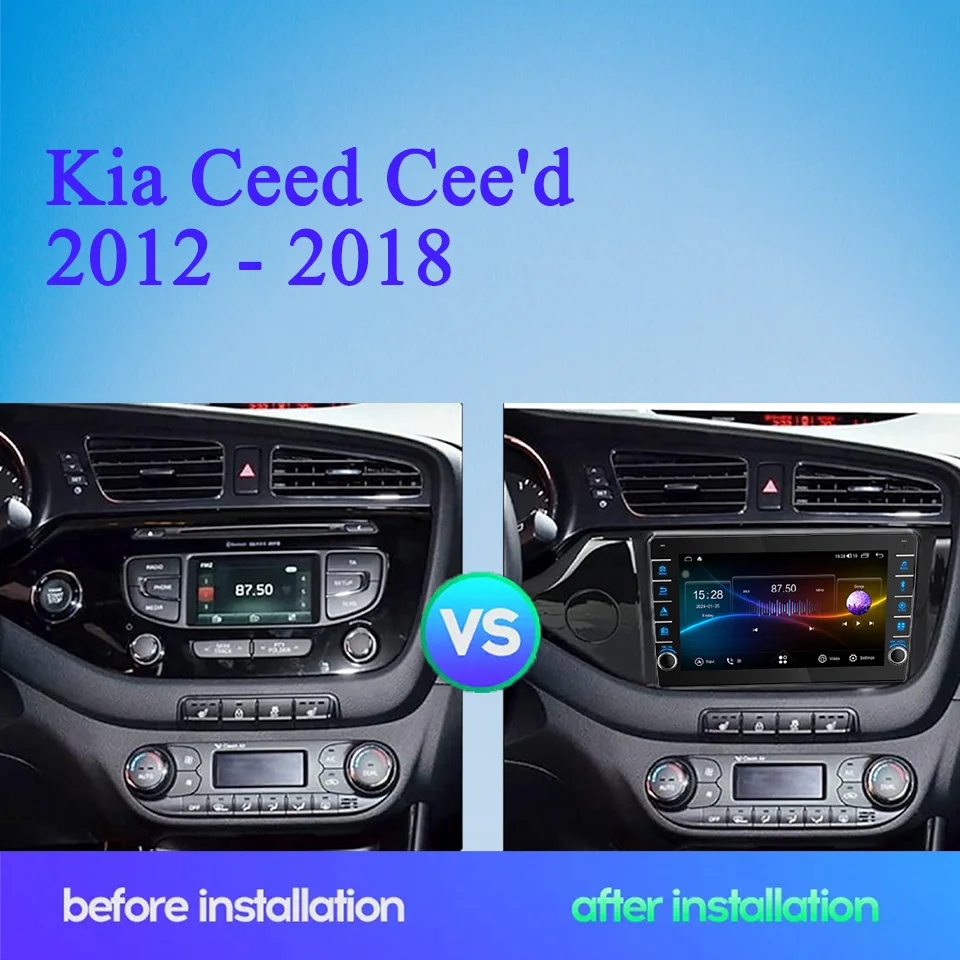 For Kia Ceed Cee'd 2012 2014 2018 Car Auto Video Music Player Gps Navi Monitor Tape PC Tablet Entertainment system 2din RDS DSP