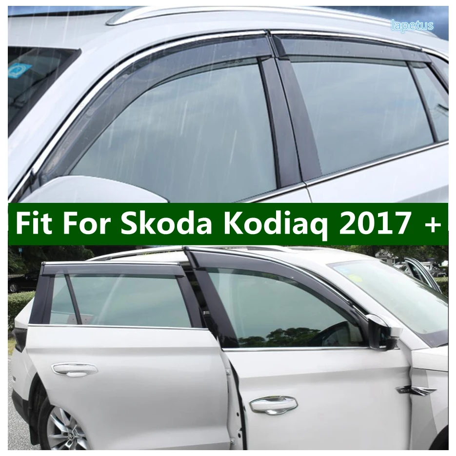 

Lapetus Car Window Visor Cover Wind Rain Shield Deflectors Awning Trim 4PCS For Skoda Kodiaq 2017 - 2022 Exterior Accessories